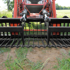 Compact Tractor Rock Bucket Grapple
